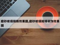 磨砂玻璃隔断效果图,磨砂玻璃隔墙装饰效果图